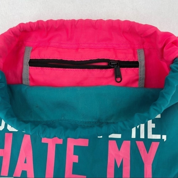 UNDER ARMOUR Womens Undeniable Sackpack Drawstring Backpack “Hate my Game” - Picture 4 of 10